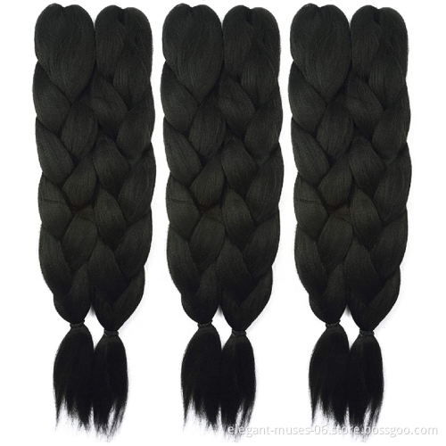 82inch 165g Synthetic Jumbo Braids Crochet Hair x pression Braiding Hair Extensions Pink Blue White Heat Resistant